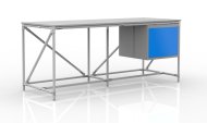 Dílenský stůl s kontejnerem šíře 2000 mm, 240405317