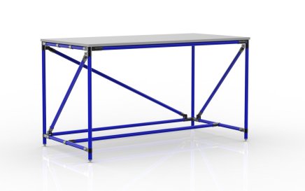 Dílenský stůl z trubkového systému šíře 1500 mm, 24040536 - 3
