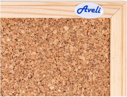 Korková nástěnka AVELI BASIC s dřevěným rámem 600x450 mm - 1